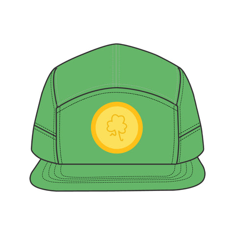 Shamrock Run Performance Hat, Full Green