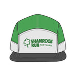Shamrock Run Performance Hat, Green Top/White Sides