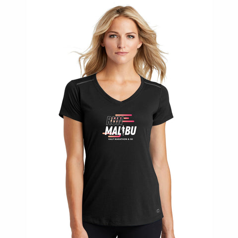 Malibu Half Marathon and 5K: OGIO In Training Tee - Black with Pink