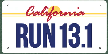 Run California Sticker, Magnet