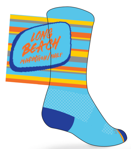 Long Beach Socks: Blue